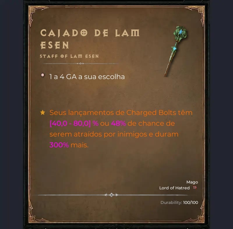 Cajado de Lam Esen (Staff of Lam Esen)